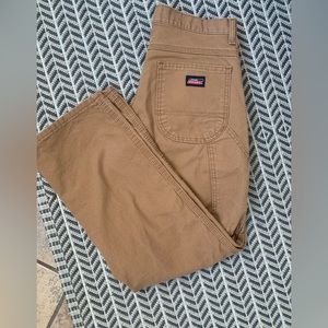 Small brown dickies work pants